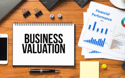 Financial analysts at A M Global conducting Business Valuation Services using Discounted Cash Flow models.