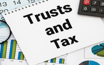 A M Global tax experts preparing US Trust Tax Return Form 1041 and Schedule K-1 documents.
